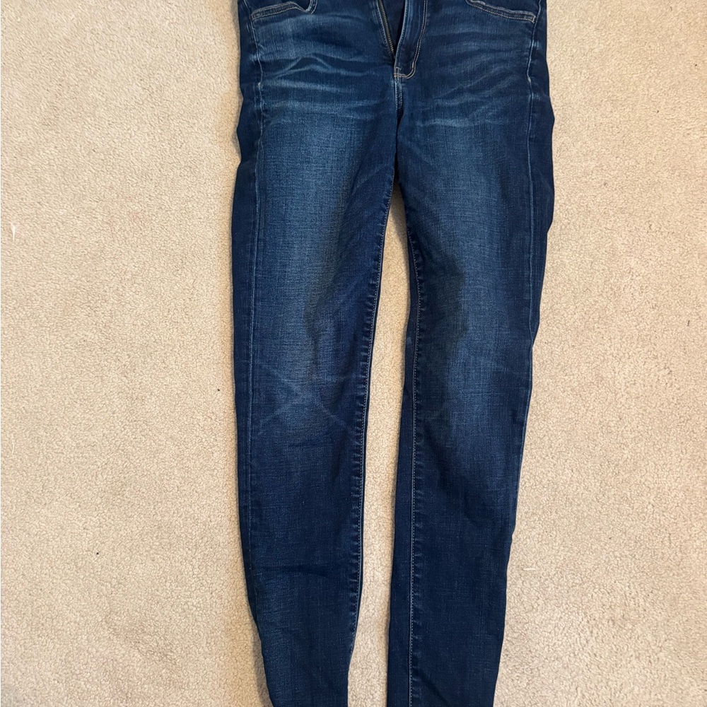 American Eagle Deep Blue Skinny Jeans